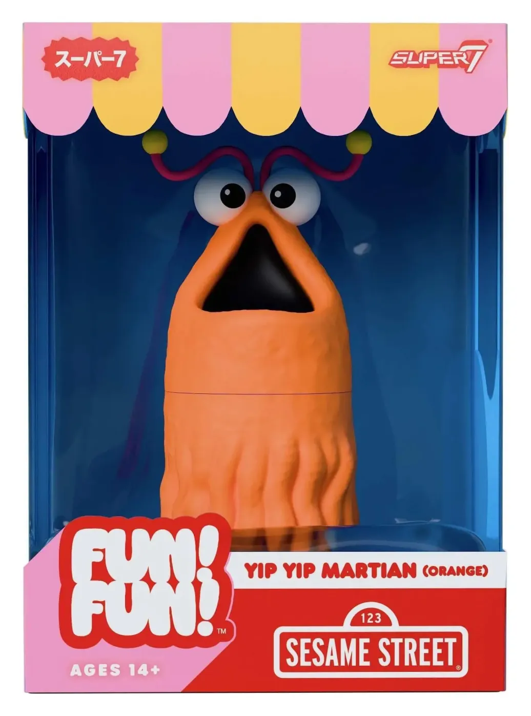 Sesamstraße Fun! Fun! Soft Vinyl Figur Yip Yip Martian (Orange) 18 cm