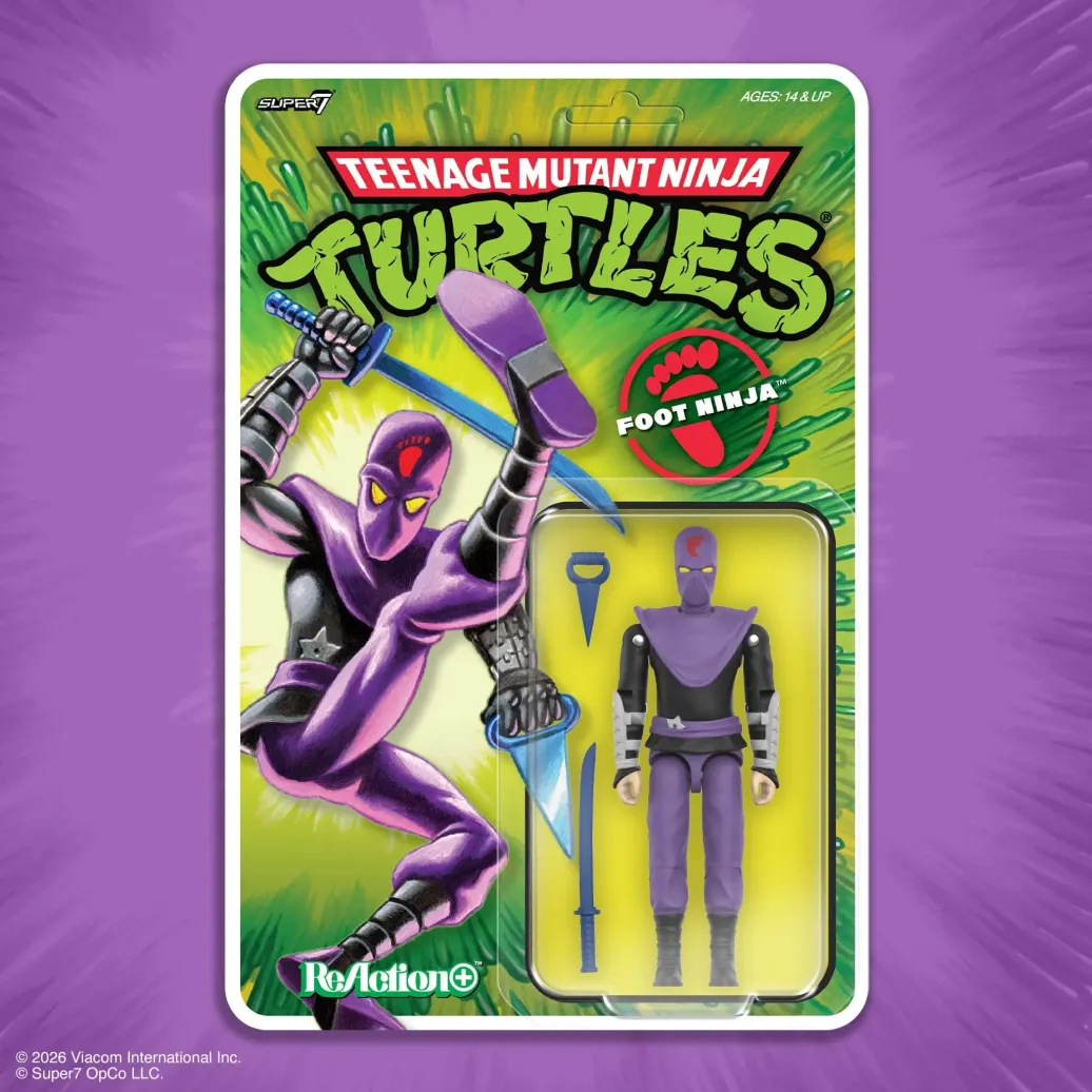 Teenage Mutant Ninja Turtles ReAction+ Actionfigur Wave 01 Foot Ninja