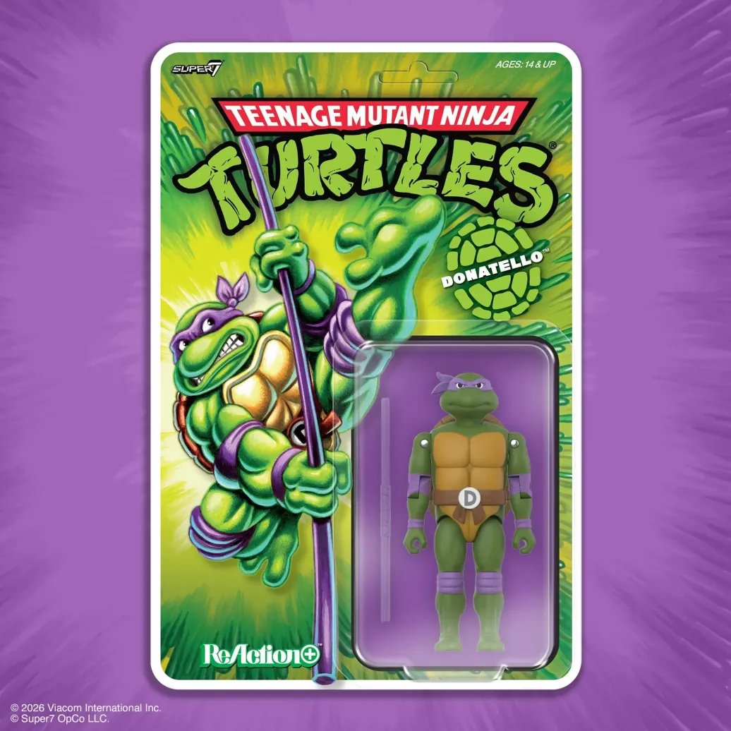 Teenage Mutant Ninja Turtles ReAction+ Actionfigur Wave 01 Donatello
