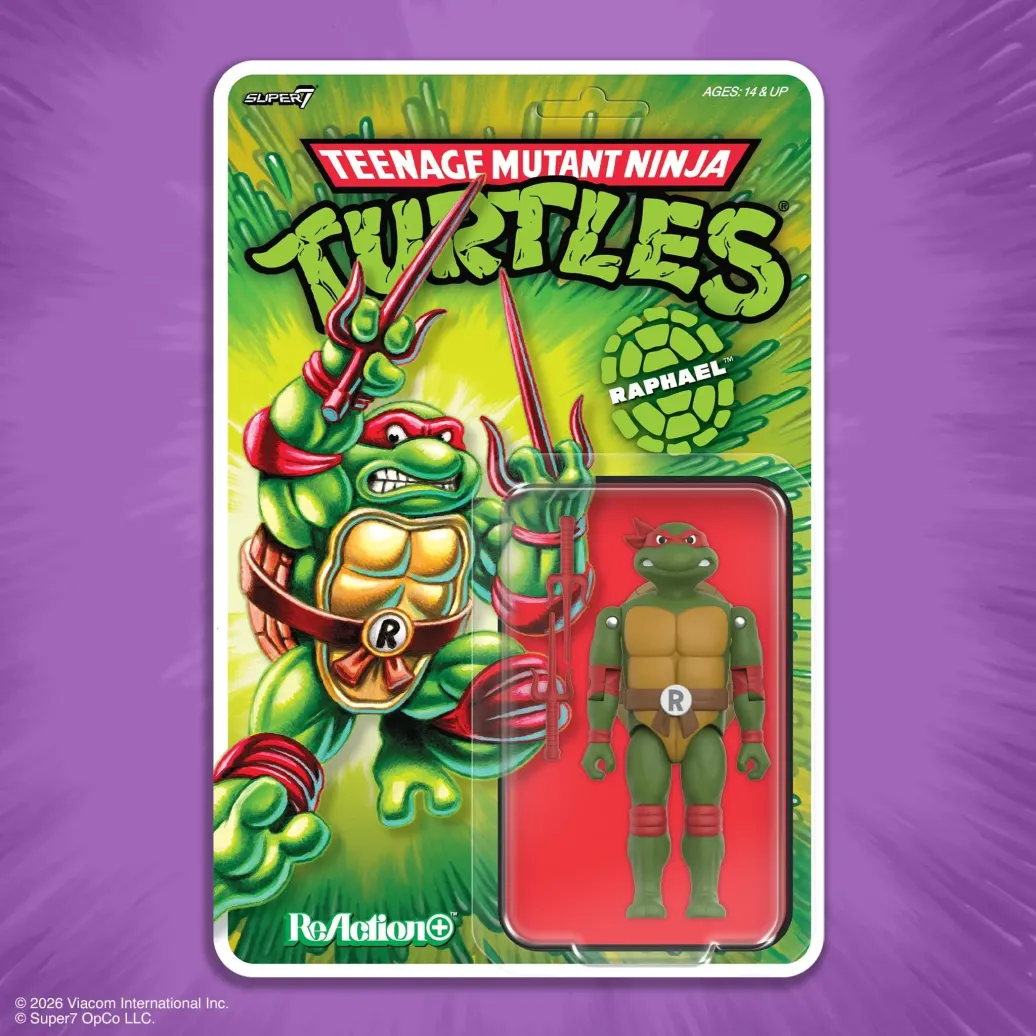 Teenage Mutant Ninja Turtles ReAction+ Actionfigur Wave 01 Raphael