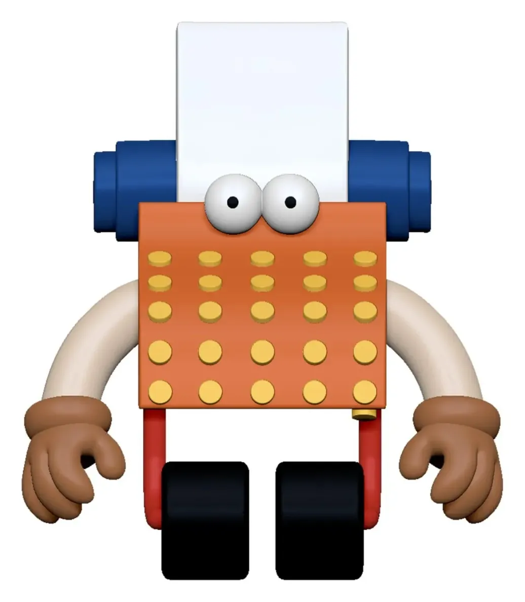 Sesamstraße ReAction Actionfigur Wave 06 Typewriter Guy 10 cm 