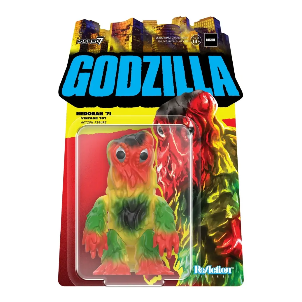 Godzilla Toho ReAction Actionfigur Hedorah Vintage Toy Hawaii 10 cm