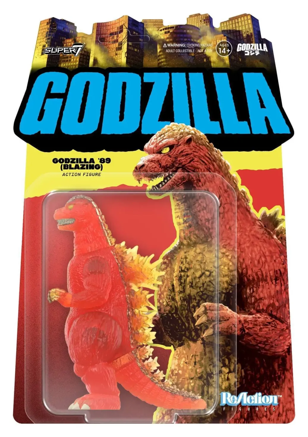 Godzilla Toho ReAction Actionfigur Godzilla - 1989 (Blazing) 10 cm