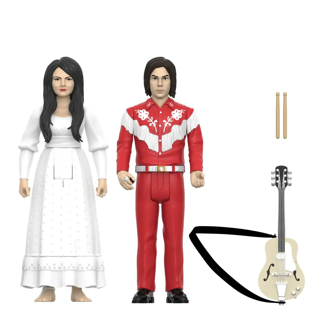 The White Stripes ReAction Actionfiguren 2er-Pack Wave 02 The White Stripes (Elephant) 10 cm  
