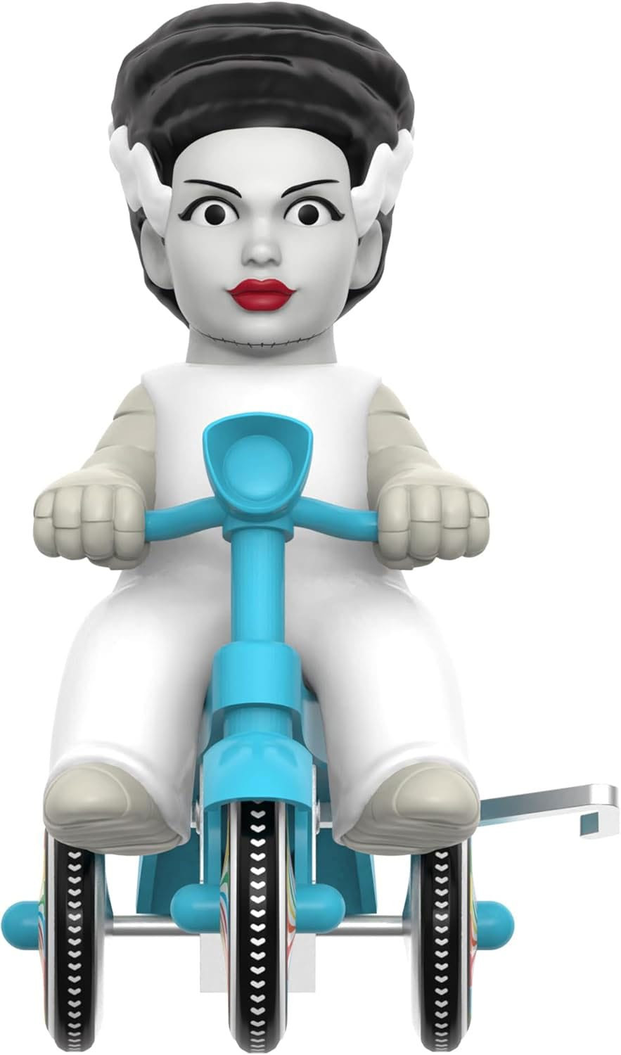 Universal Monsters Super Cycles Actionfigur Bride of Frankenstein (White with Blue Trike) 13 cm