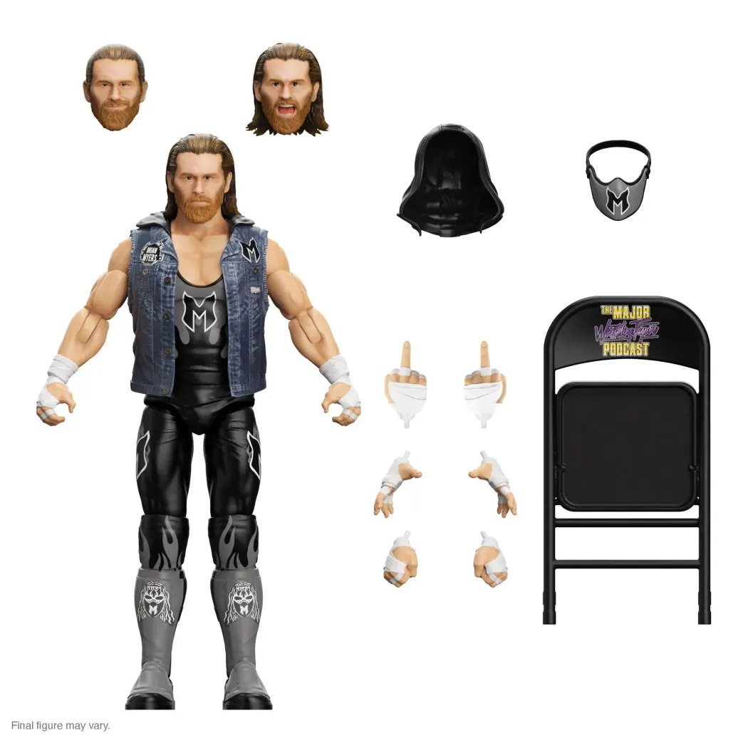Major Wrestling Podcast Ultimates Actionfigur Wave 2 Brian Myers (Most Professional Wrestler) 18 cm