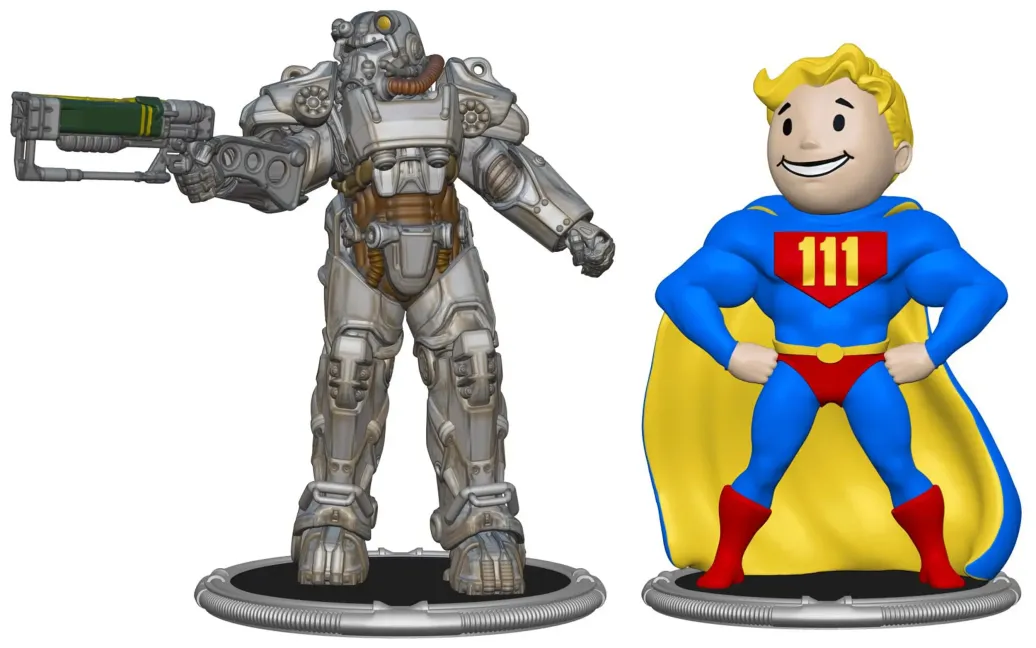 Fallout Minifiguren 2er-Pack Set C T-60 & Vault Boy (Power) 7 cm