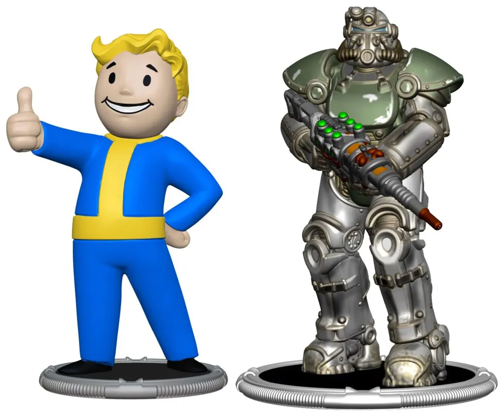 Fallout Minifiguren 2er-Pack Set F Raider & Vault Boy (Strong) 7 cm