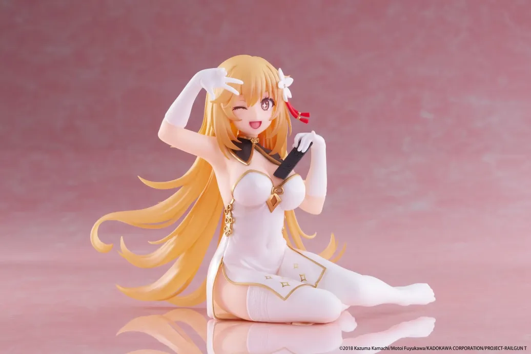 A Certain Scientific Railgun PVC Statue Desktop Cute Figure Misaki Shokuho Chinese Dress Ver. 13 cm 
