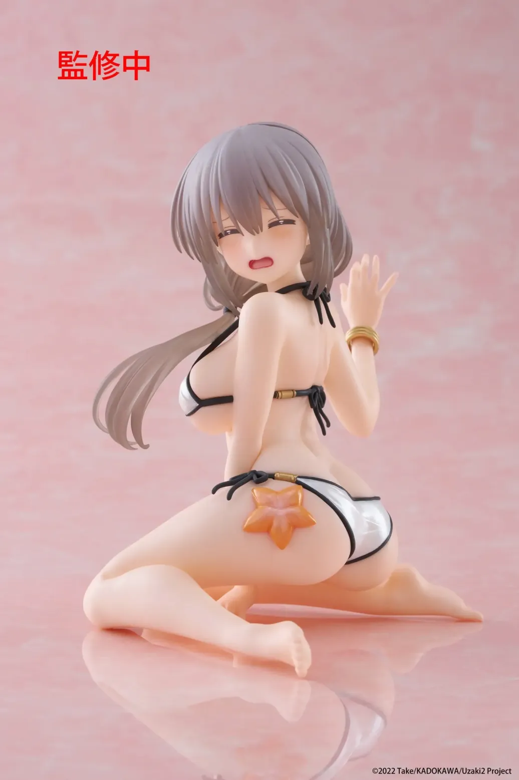 Uzaki-chan Wants to Hang Out! PVC Statue Desktop Cute Figure Tsuki Uzaki (Swimwear Ver.) 13 cm 