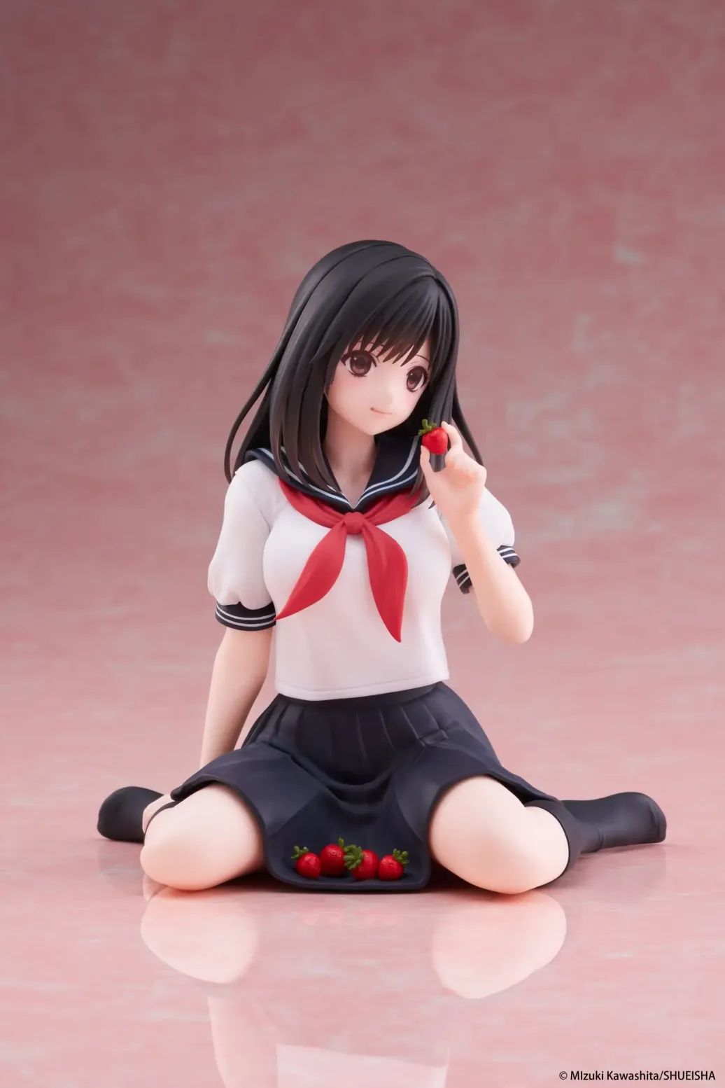 Strawberry 100% Desktop Cute PVC Figur Aya Tojo (School uniform Ver.) 13 cm