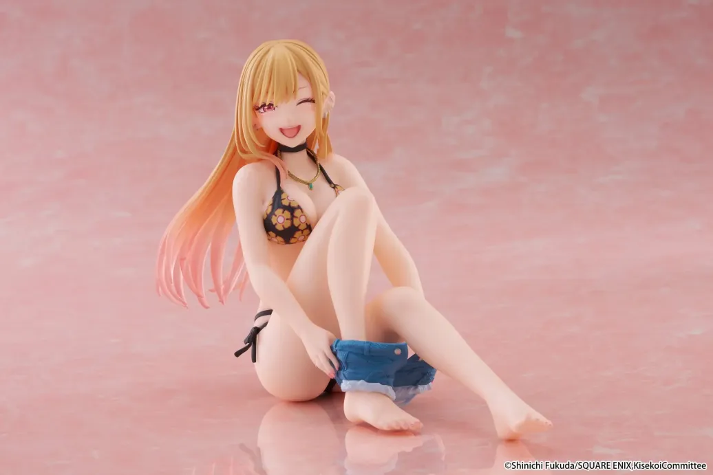 My Dress-Up Darling Desktop Cute PVC Figur Marin Kitagawa (Measured Swimsuit Ver.) Reissue 13 cm