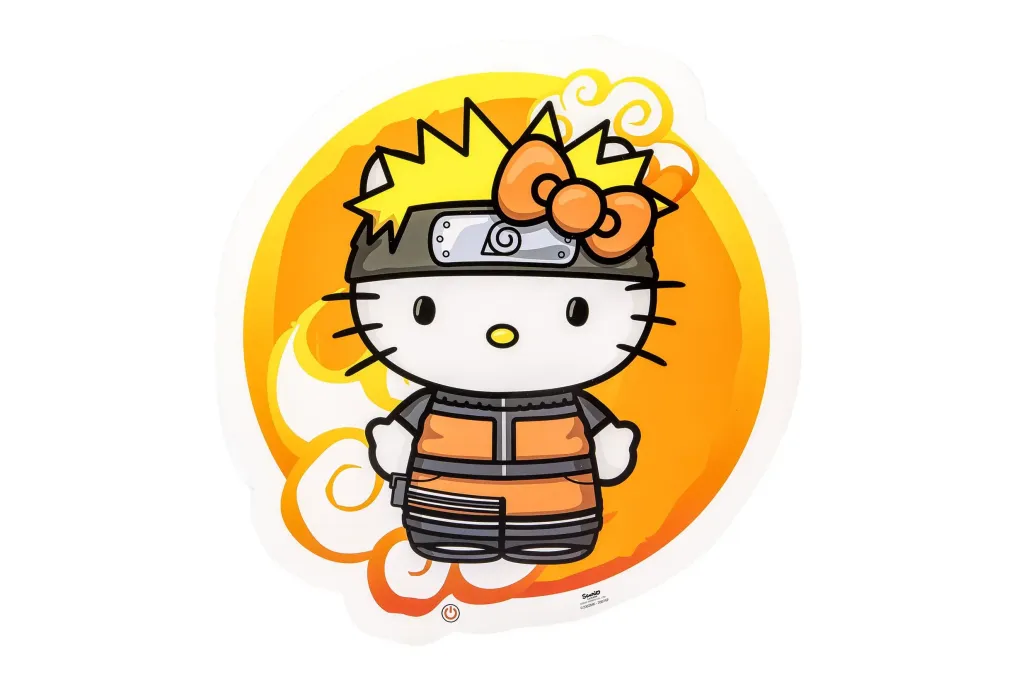 Naruto Shippuden x Hello Kitty LED Wandleuchte Hello Kitty Naruto 30 cm