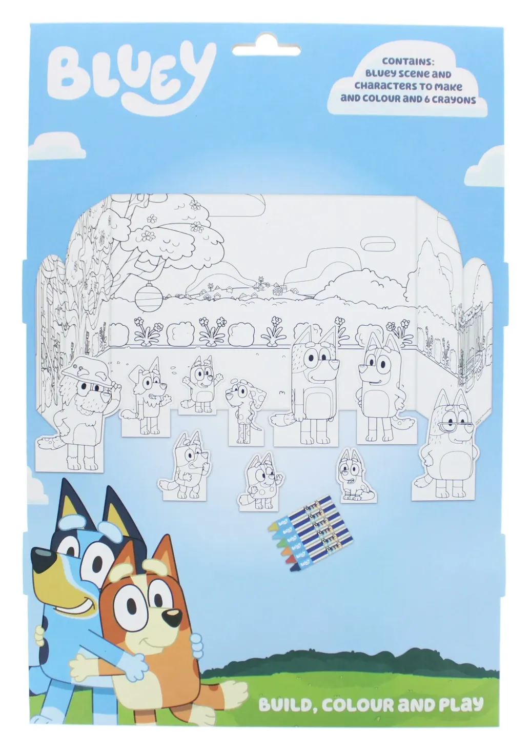 Bluey Ausmal- und Spielwelt Set