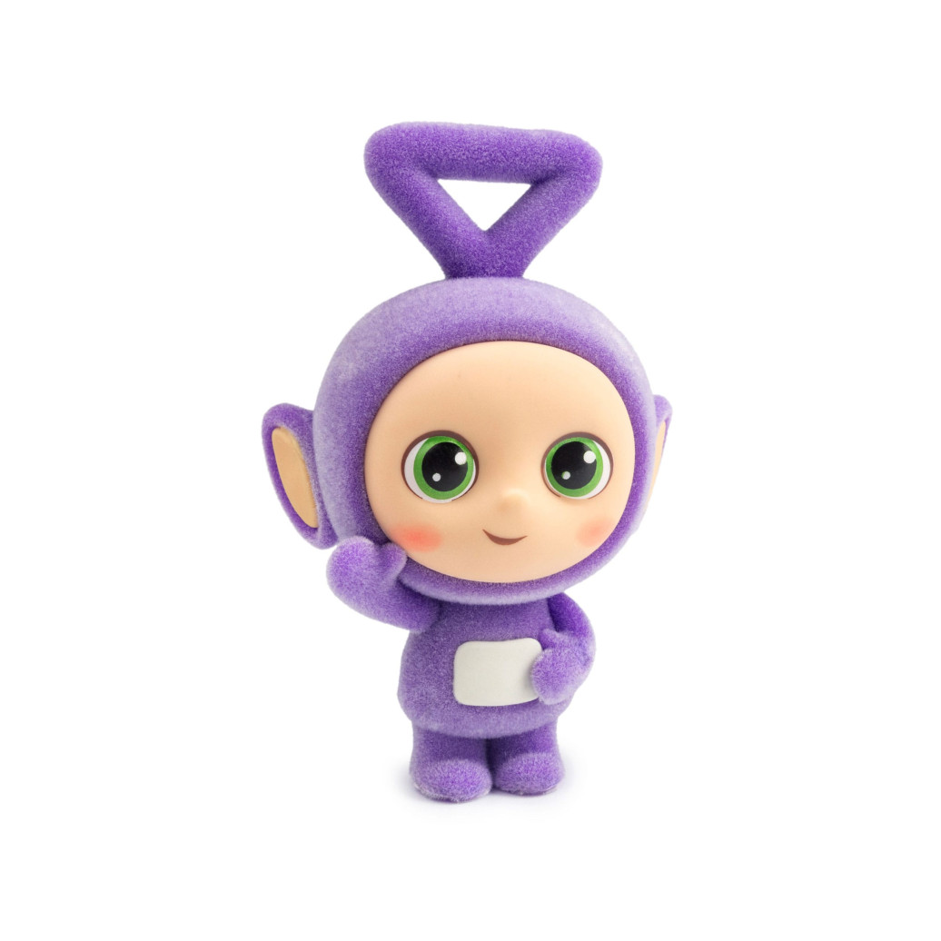 Teletubbies Cheebee Minifigur Tinky Winky Flocked 6 cm