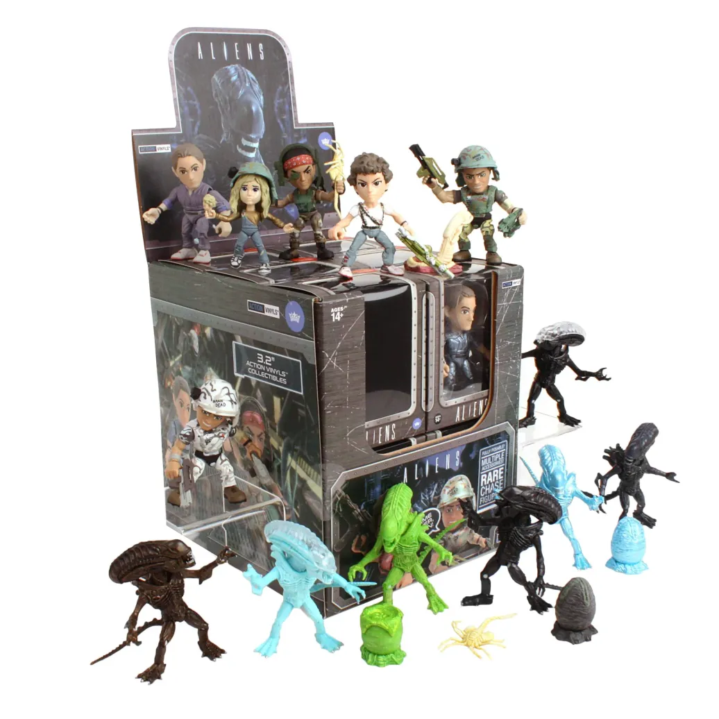 Aliens Wave 1 Action Vinyls Minifiguren 8 cm Display