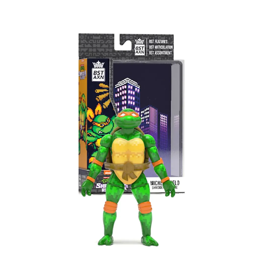 Teenage Mutant Ninja Turtles Michelangelo BST AXN Actionfigur NES 8-Bit 13 cm Exclusive