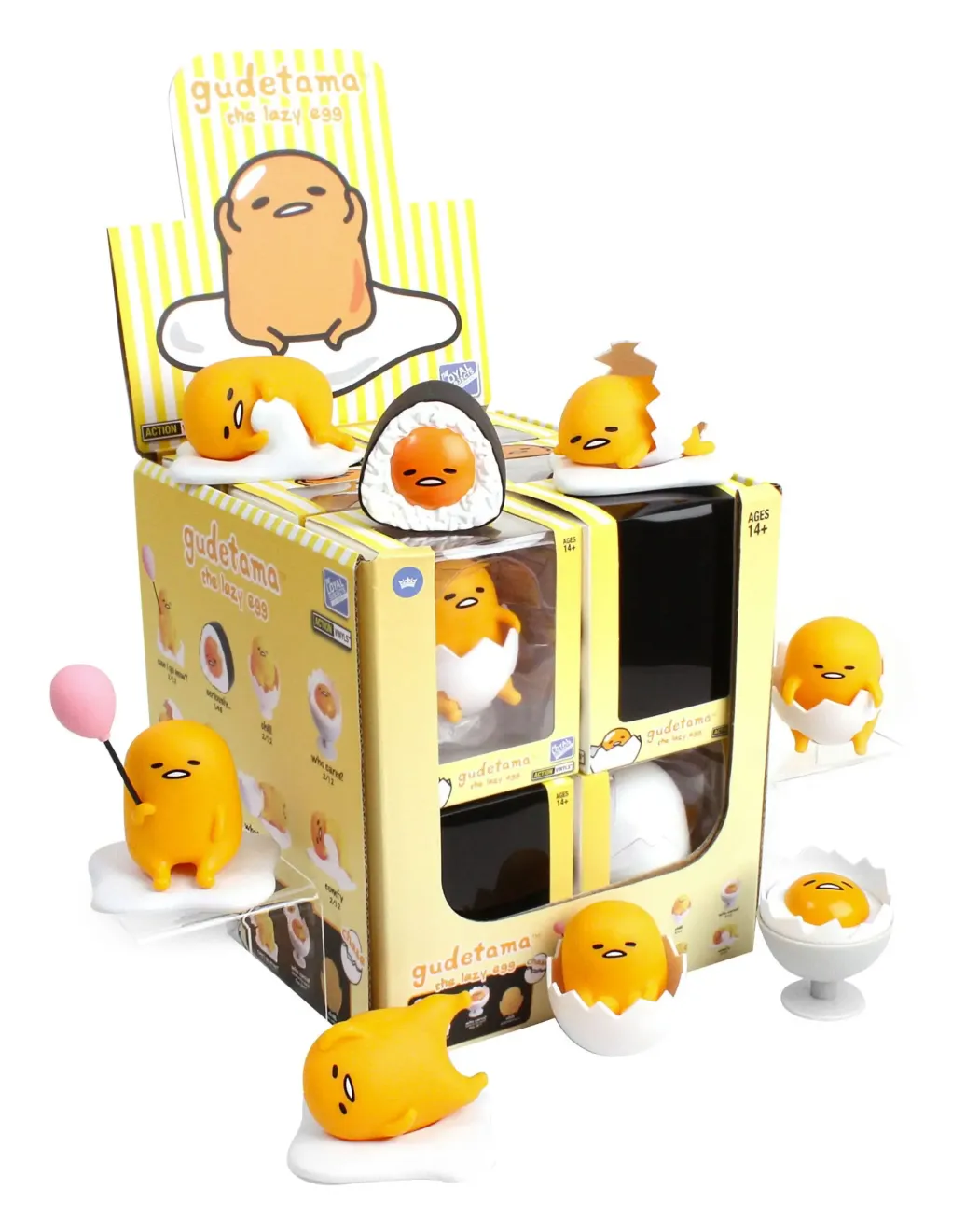 Gudetama Wave 2 Action Vinyls Minifiguren 8 cm Display