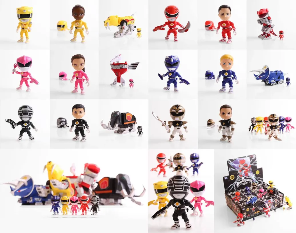 Mighty Morphin Power Rangers Wave 2 Action Vinyl Minifiguren 8 cm Display