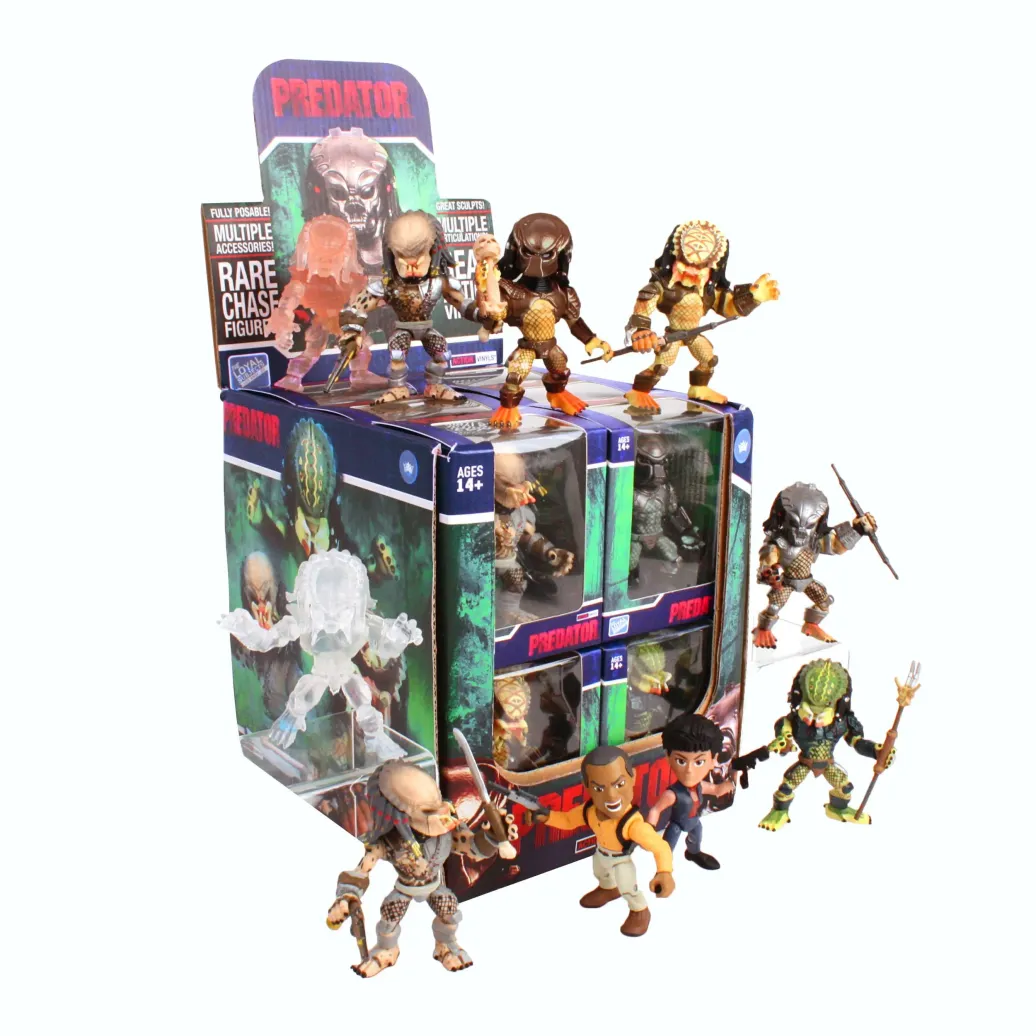 Predator Wave 1 Action Vinyls Minifiguren Display 8 cm