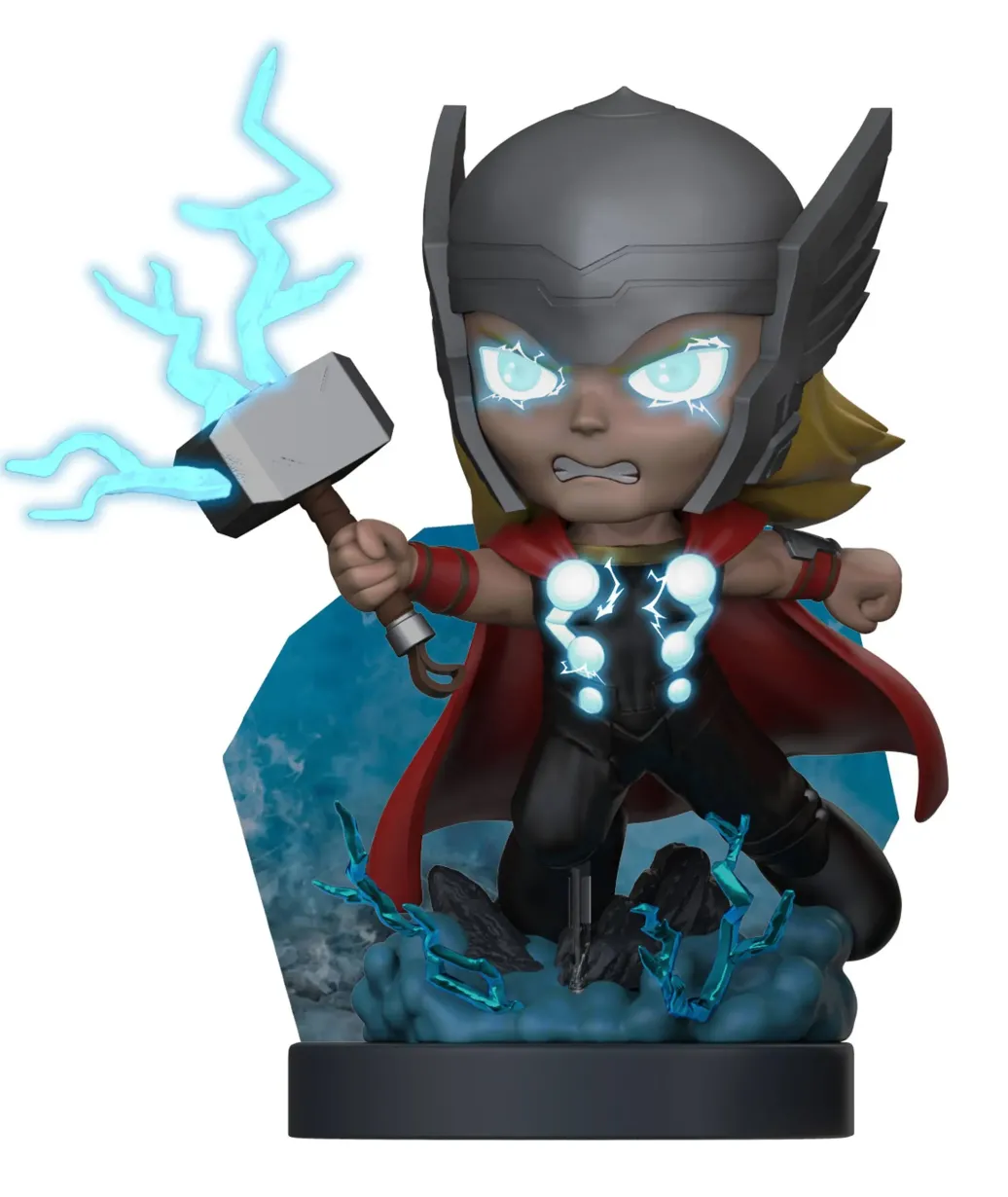 Marvel Superama Mini-Diorama Thor God Mode (Black Light) Exclusive 10 cm