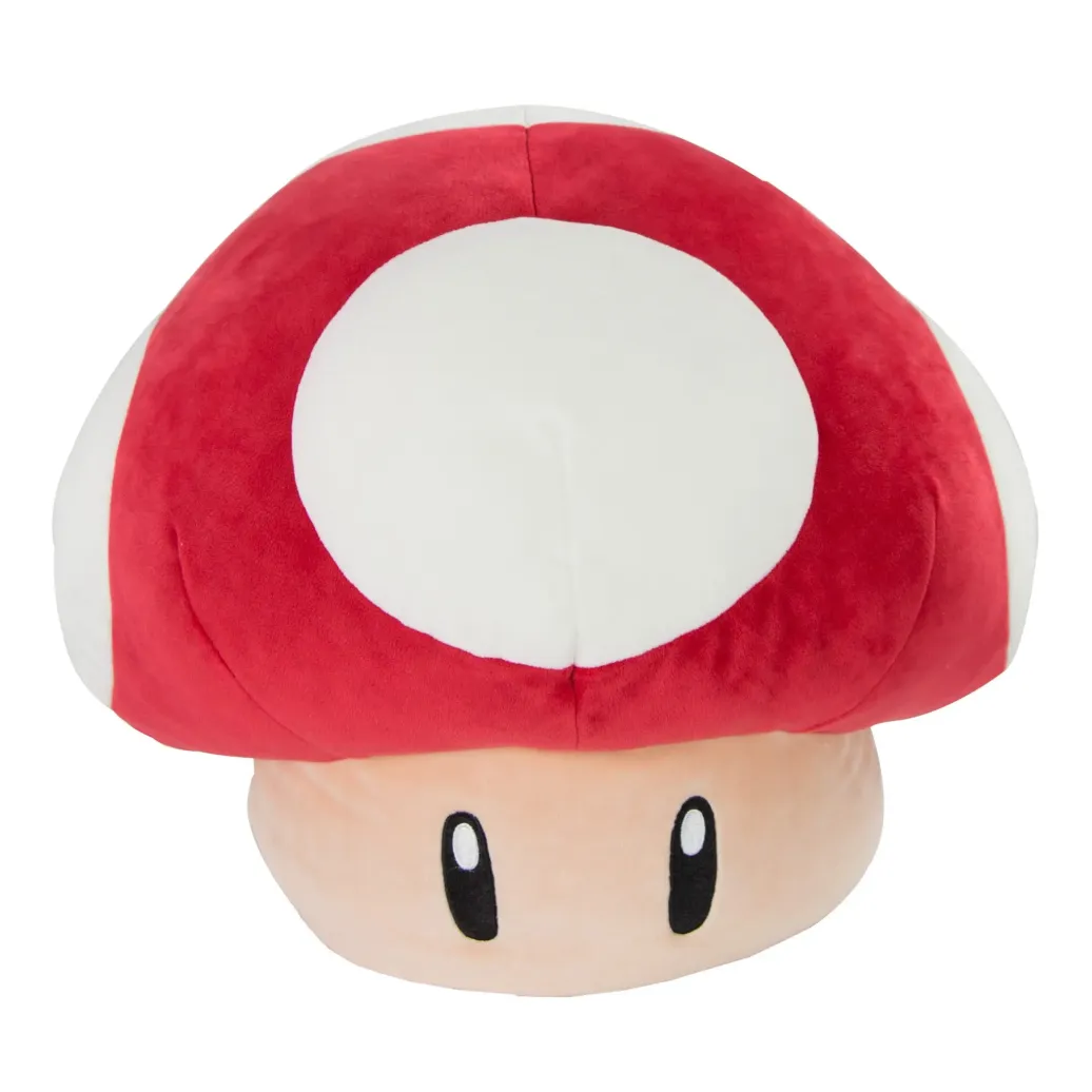 Super Mario Mocchi-Mocchi Mega Plüschfigur Super-Pilz Rot 36 cm