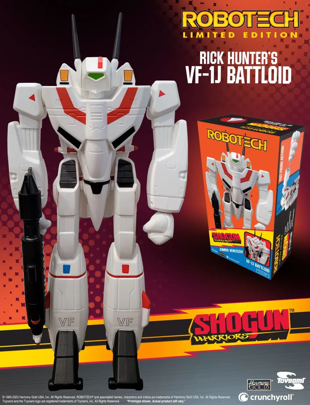 Robotech Shogun Warriors Collection Actionfigur Rick Hunter´s VF-1J Limited Edition 60 cm