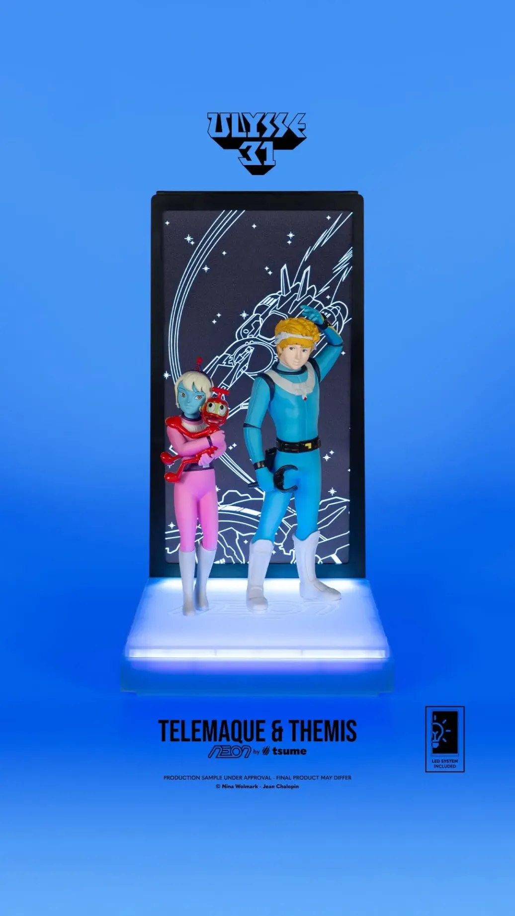 Ulysse 31 Neon Figur 1/9 Telemachus & Themis 20 cm