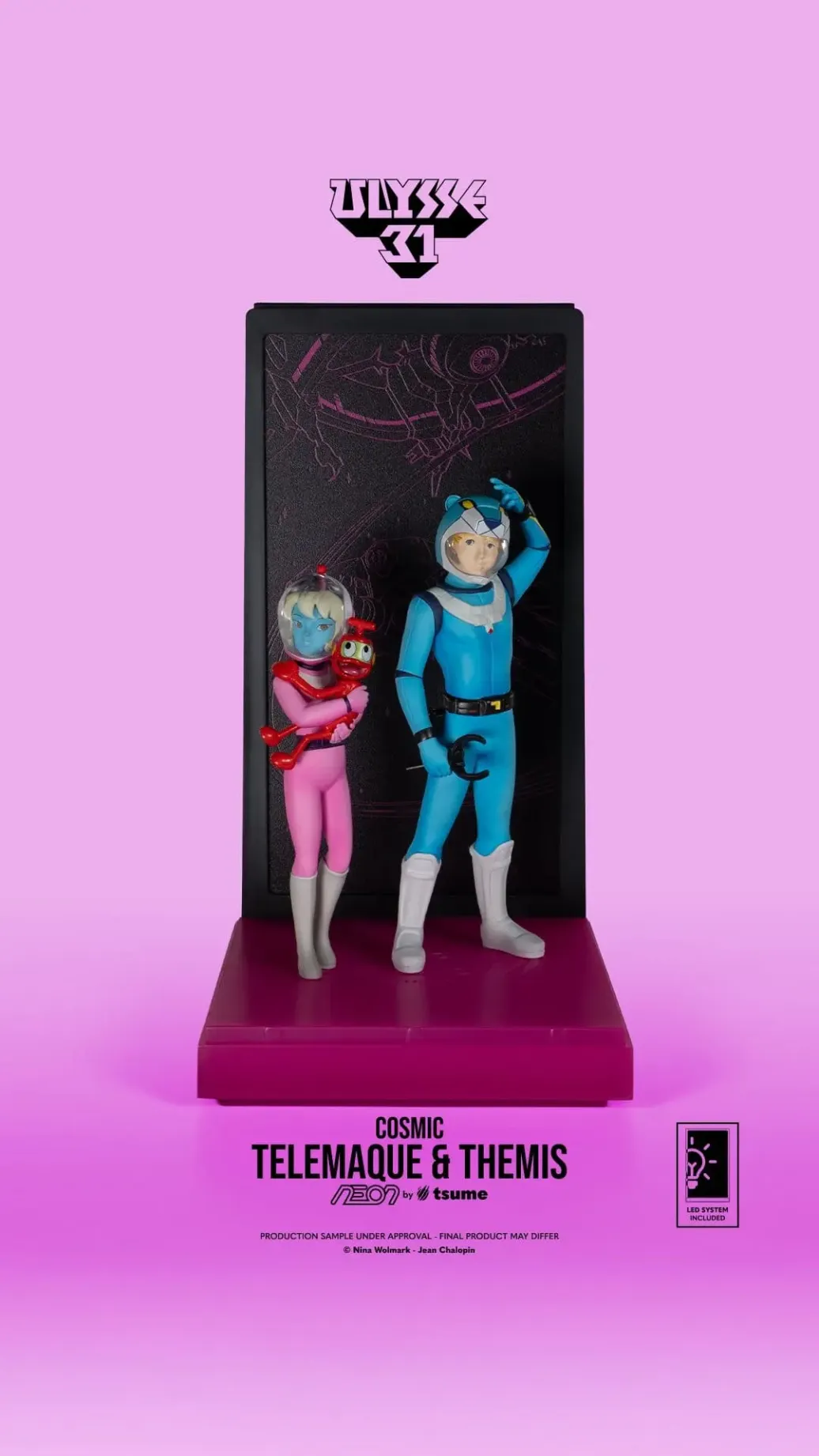 Ulysse 31 Neon Figur 1/9 Telemachus & Themis Cosmic Version 20 cm