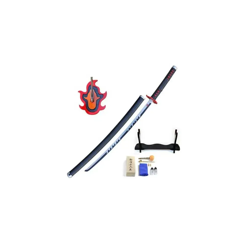 Demon Slayer Kimetsu No Yaiba Replik 1/1 Schwert Tanjiro Kamado V2 Fire Breath 74 cm