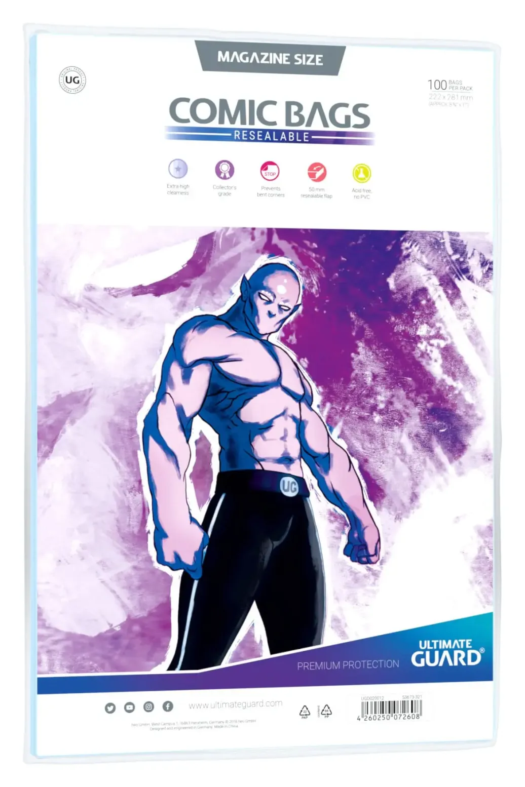 Ultimate Guard Comic Bags wiederverschließbar Magazine Size (100)