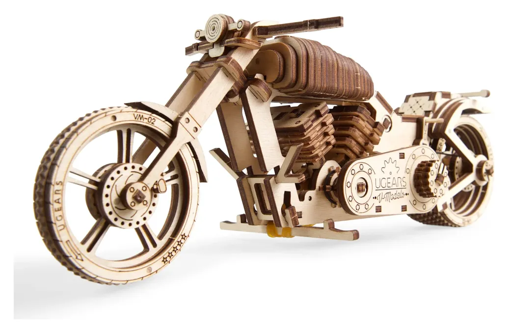 Ugears 3D-Holzpuzzle Motorrad VM-02