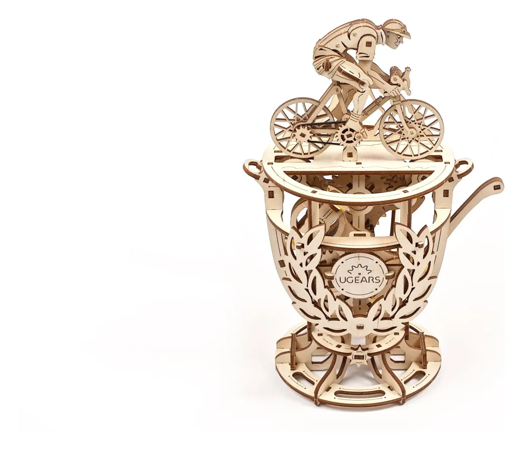 Ugears 3D-Holzpuzzle Automaton Radfahrer