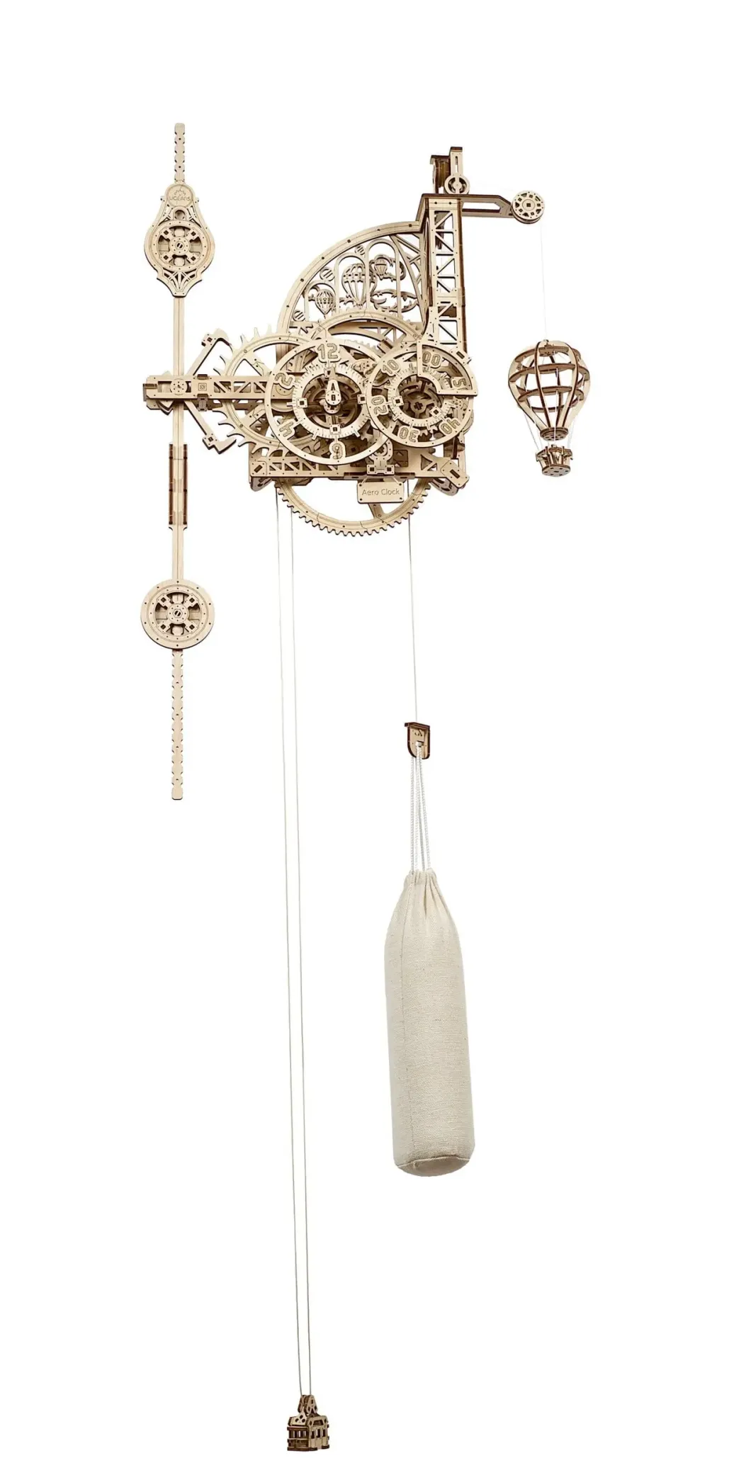 Ugears 3D-Holzpuzzle Aero-Uhr