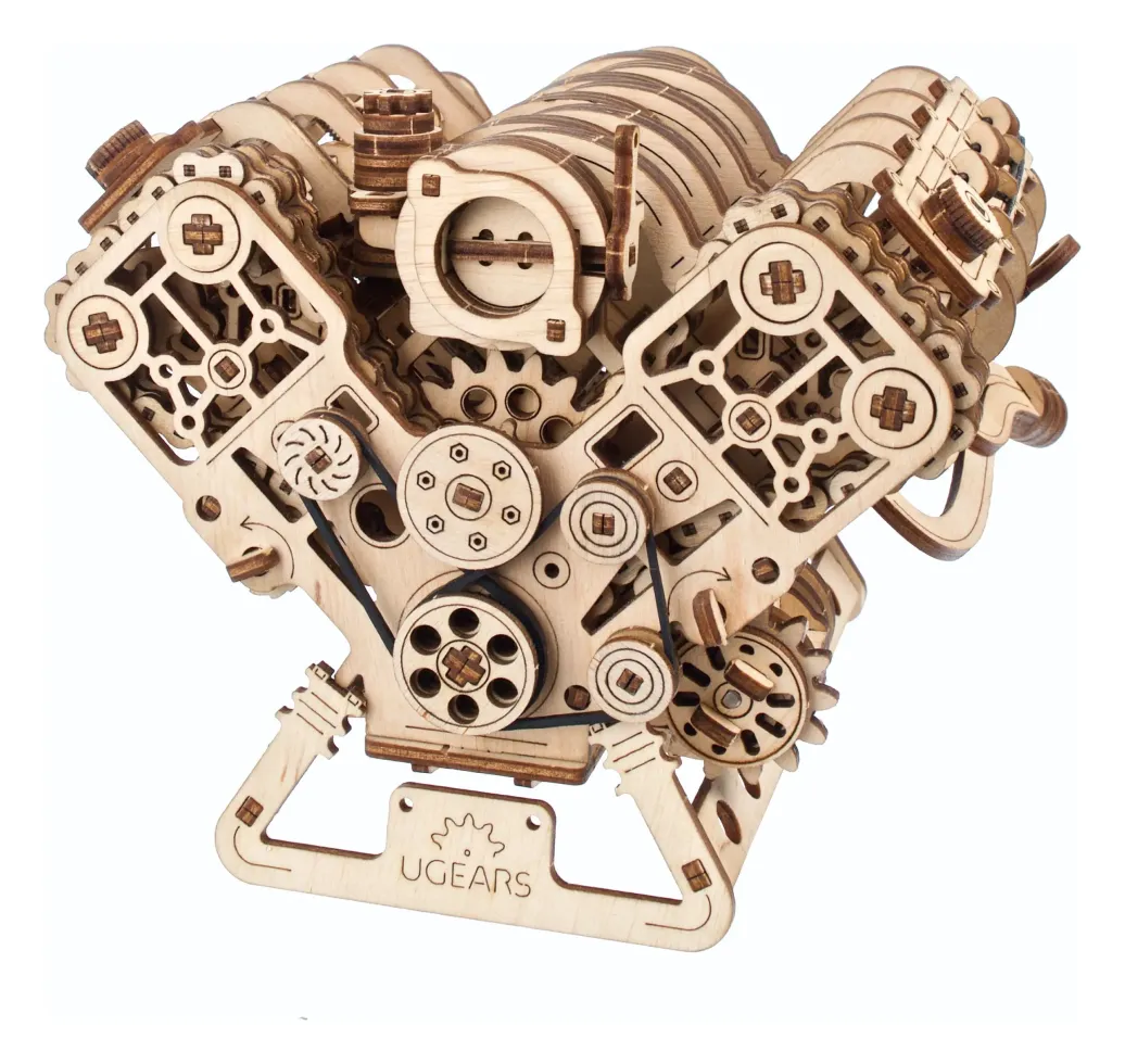 Ugears 3D-Holzpuzzle V8-Motor