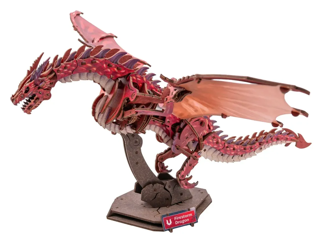 Ugears 3D Modellbausatz aus Holz Firestorm Dragon 43 cm