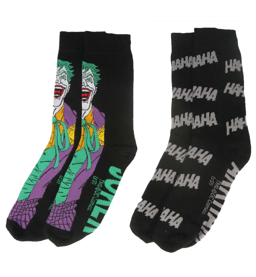 DC Comics Herren Socken Doppelpack Joker
