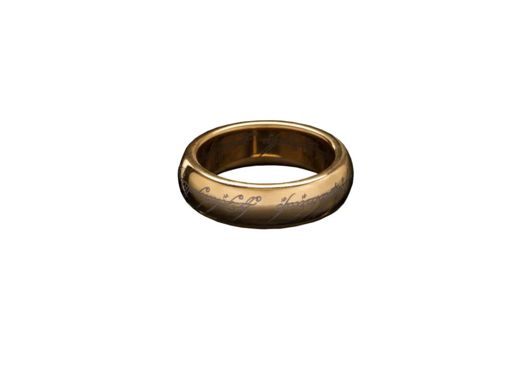 Herr der Ringe Wolfram-Ring Der Eine Ring (vergoldet) Größe 7