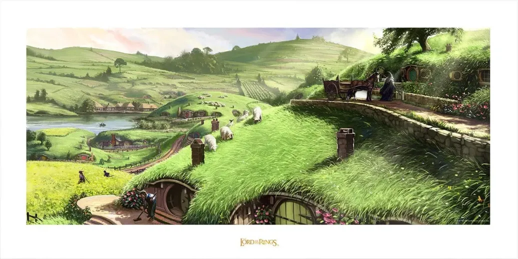 Herr der Ringe Kunstdruck Disturber of the Peace 59 x 30 cm