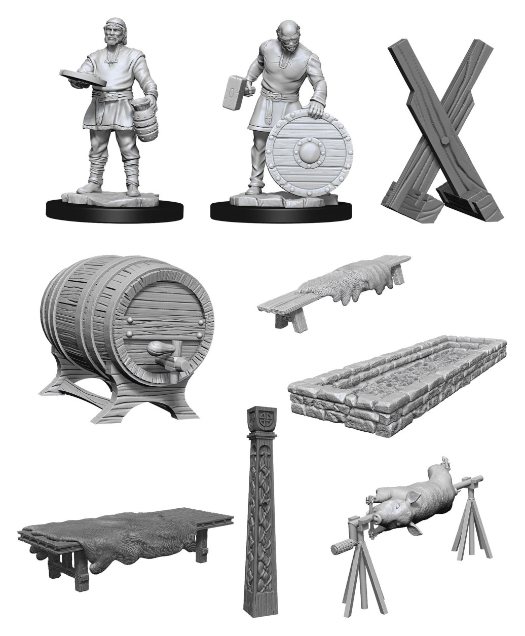 WizKids Deep Cuts Miniaturen unbemalt Vikings