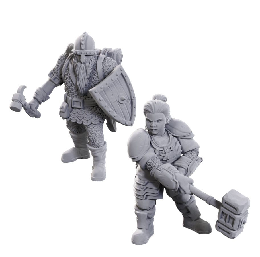 D&D Nolzur's Marvelous Miniatures Miniaturen unbemalt 2er-Pack 50th Anniversary Dwarves