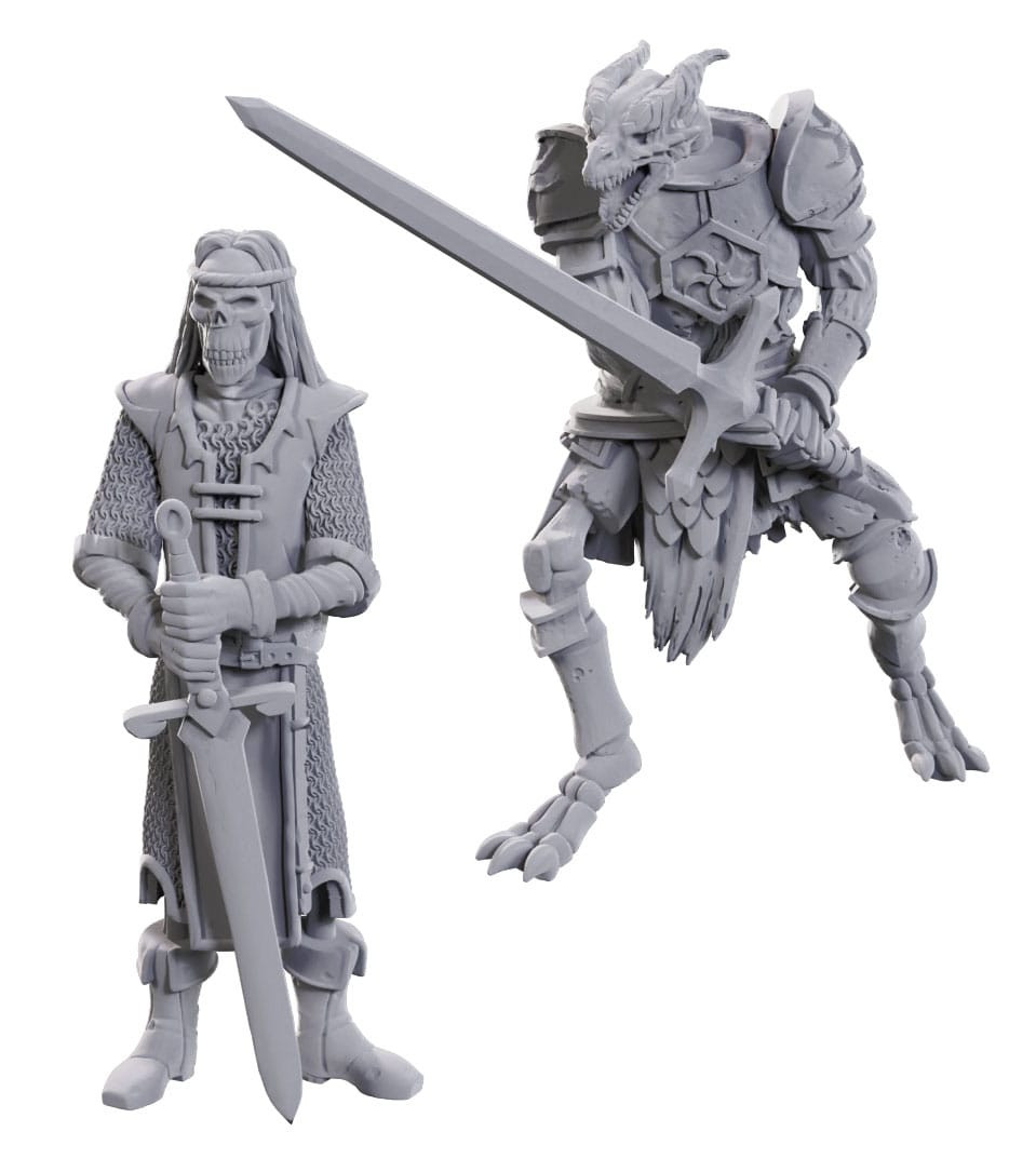 D&D Nolzur's Marvelous Miniatures Miniaturen unbemalt 2er-Pack 50th Anniversary Skeleton Knights
