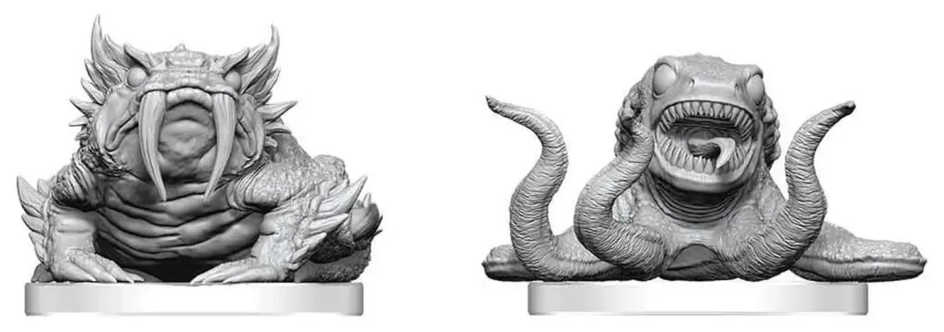 Pathfinder Battles Deep Cuts Miniatur unbemalt Bogwid & Slurk 13 cm