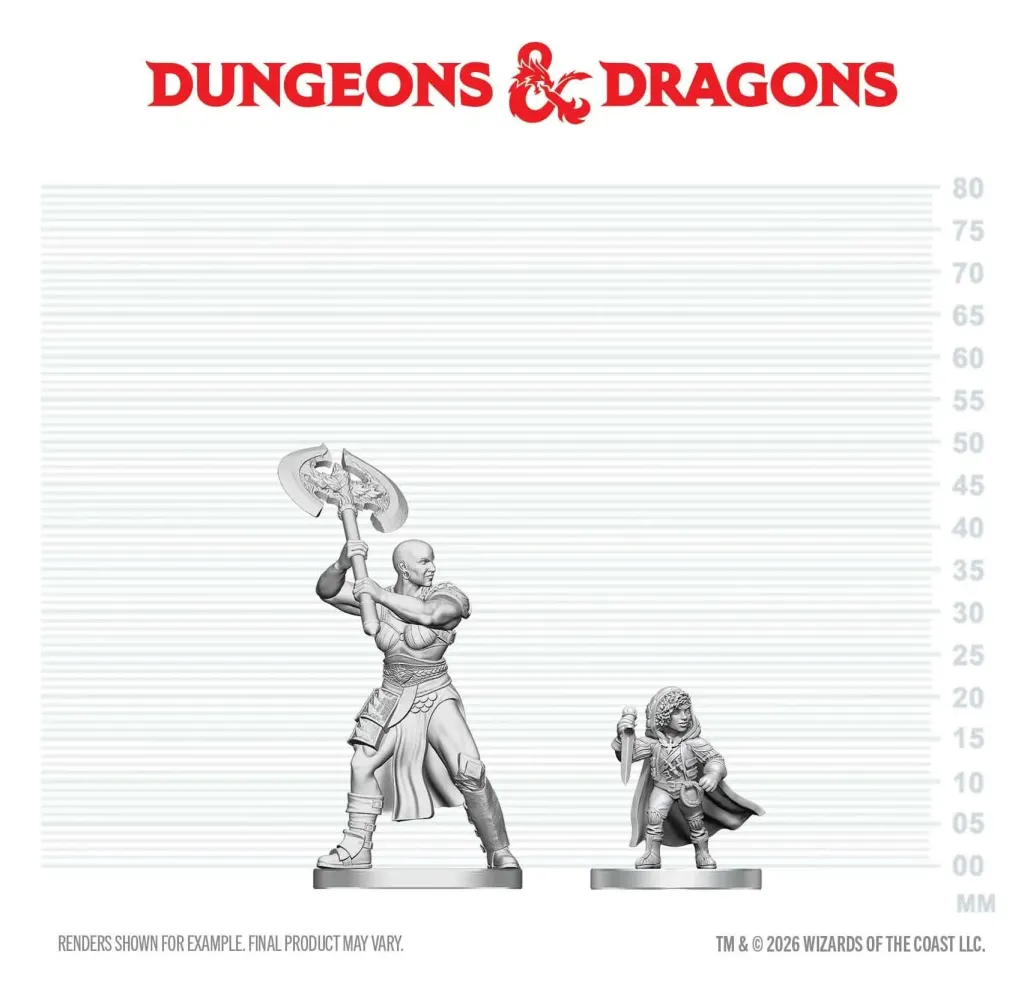 D&D Nolzur's Marvelous Miniatures Minifiguren Goliath-Barbar & Halbling-Schurke 13 cm