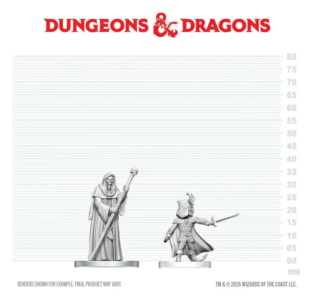 D&D Nolzur's Marvelous Miniatures Minifiguren Kultist von Bhaal & Kultist von Myrkul 13 cm