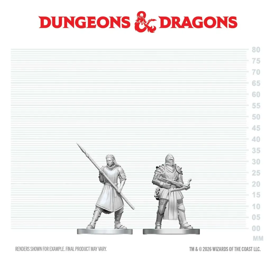 D&D Nolzur's Marvelous Miniatures Minifiguren Town Guards 13 cm