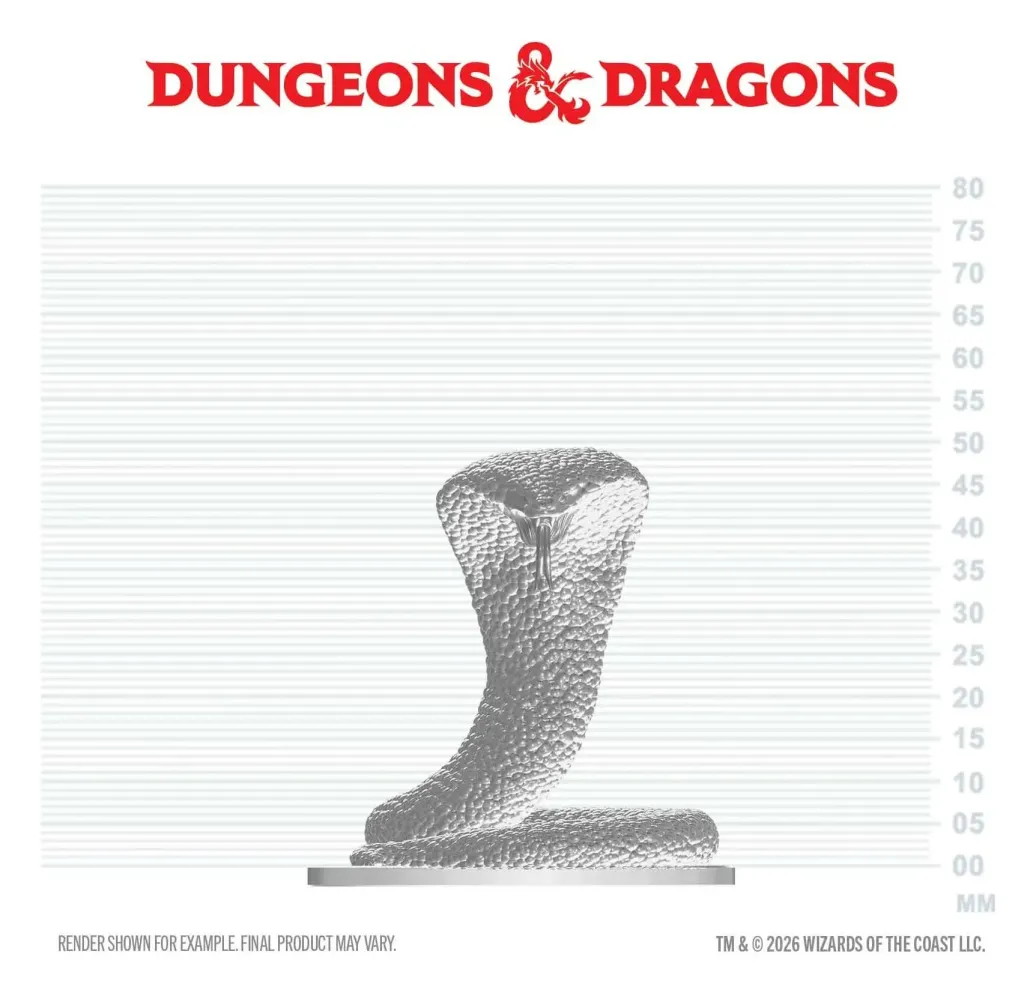 D&D Nolzur's Marvelous Miniatures Minifigur Polarschlange 4 cm