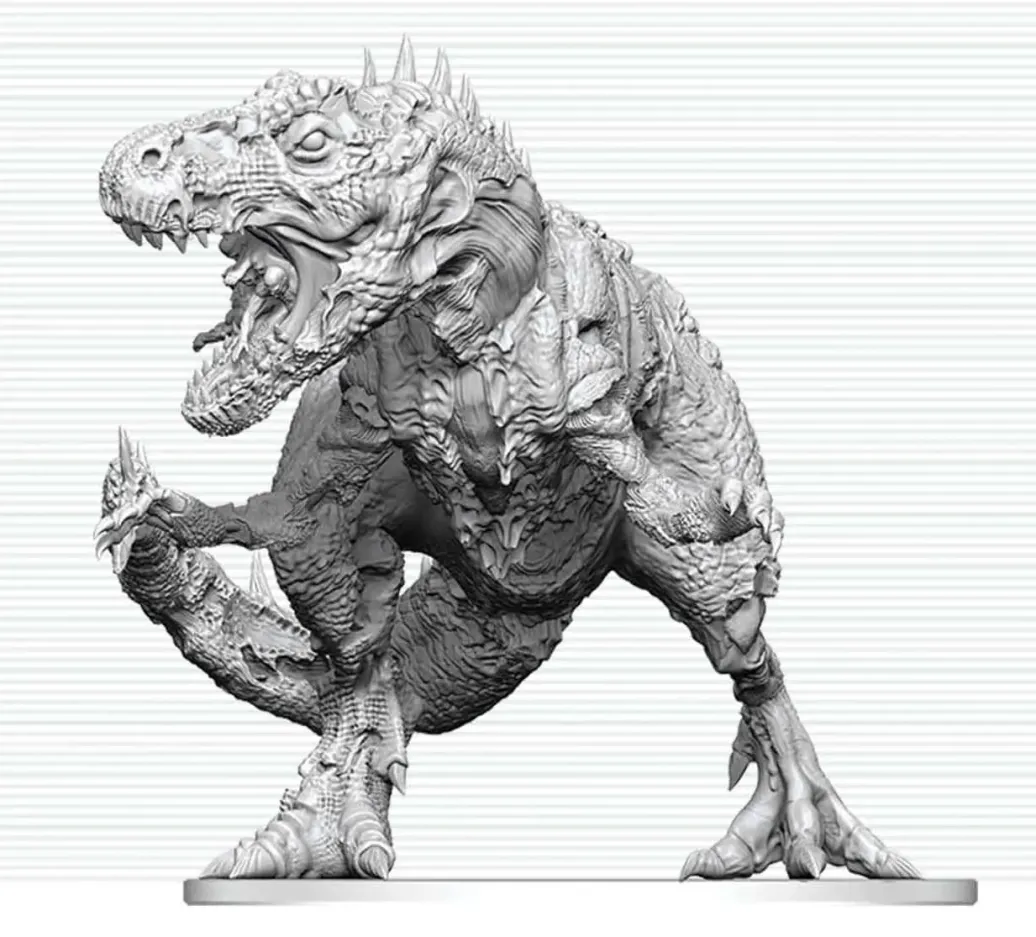 Dungeons & Dragons Nolzur's Marvelous Miniatures Miniatur unbemalt Tyrannosaurus Zombie 20 cm
