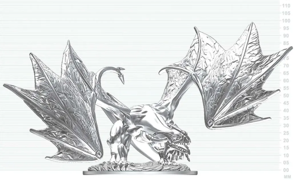 Dungeons & Dragons Nolzur's Marvelous Miniatures Miniatur unbemalt Junger Saphirdrache 20 cm