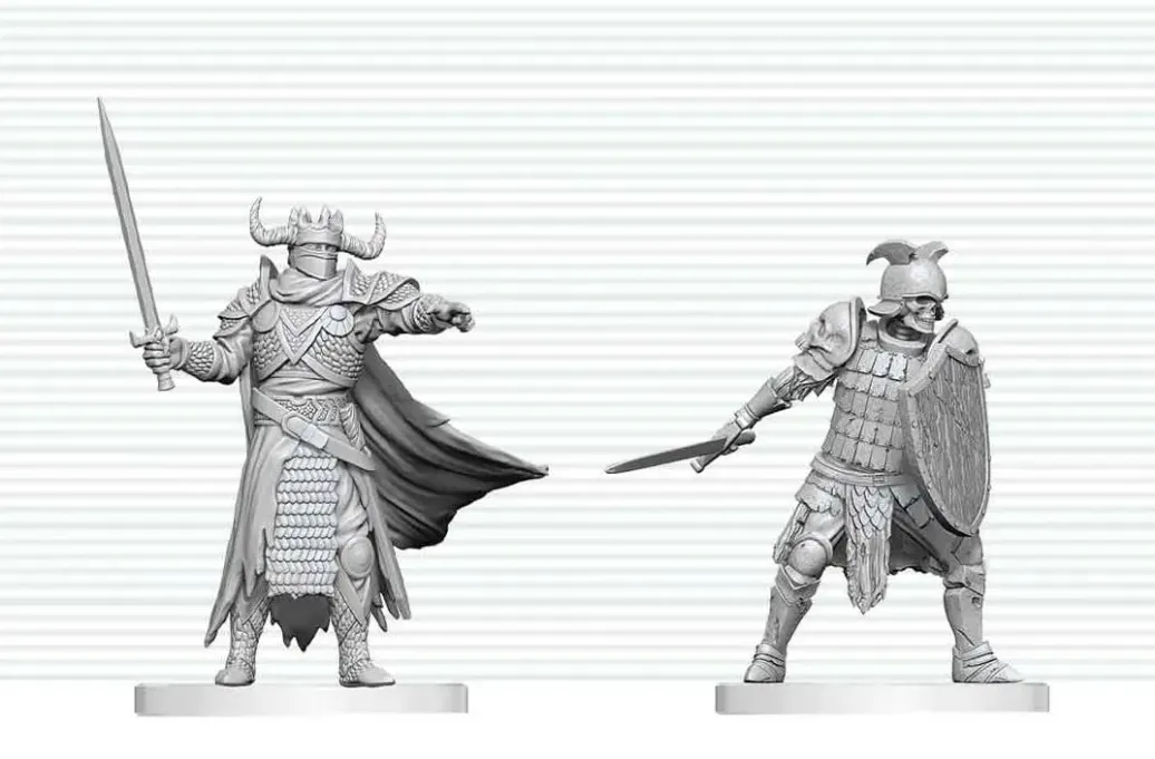Dungeons & Dragons Nolzur's Marvelous Miniatures Miniatur unbemalt Todesritter & Todesritter-Aspirant 14 cm